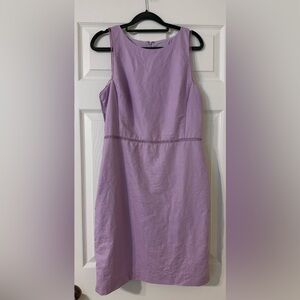 Loft Linen Cotton Lavender Dress